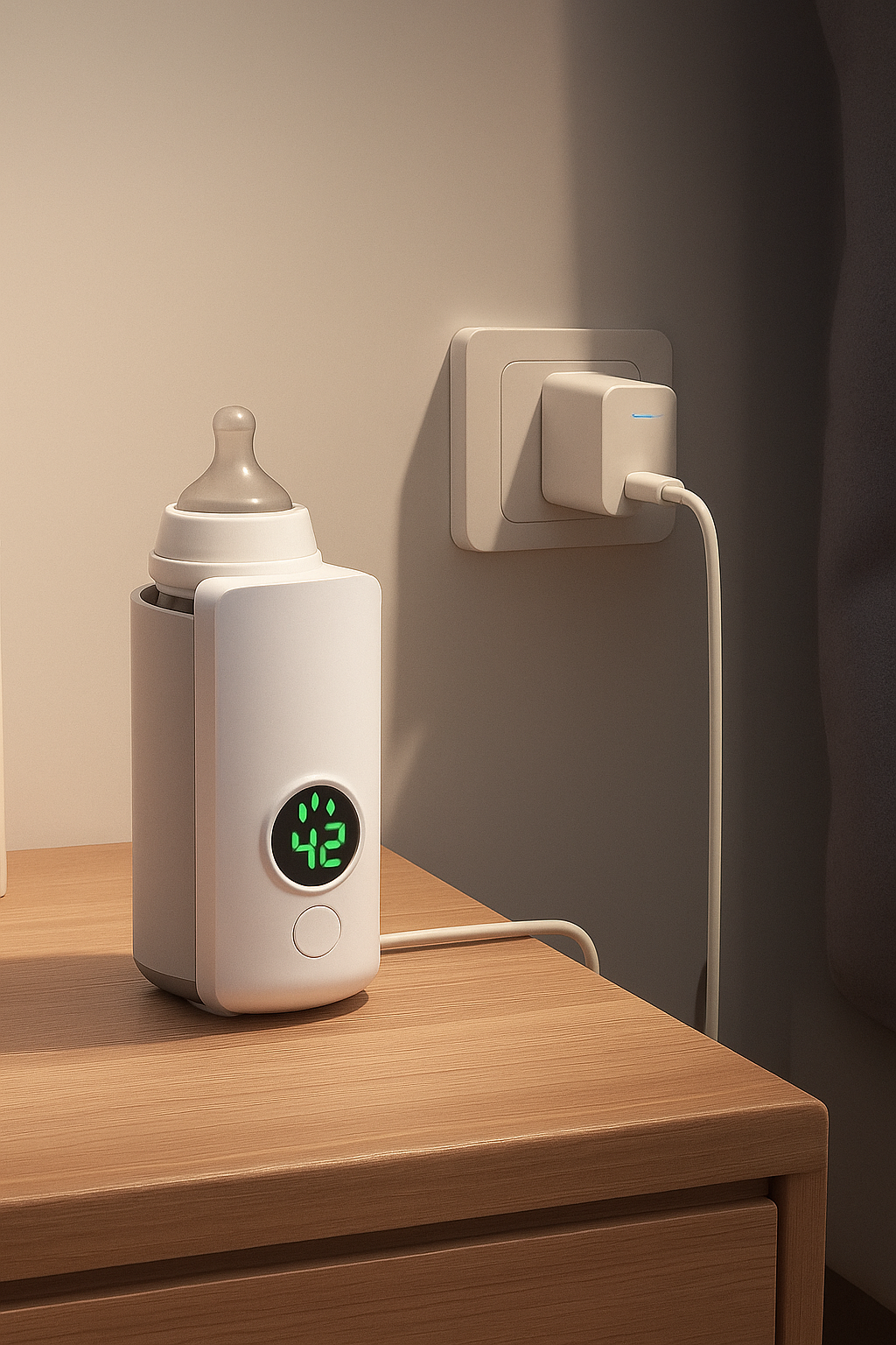 Calentador de mamadera recargable