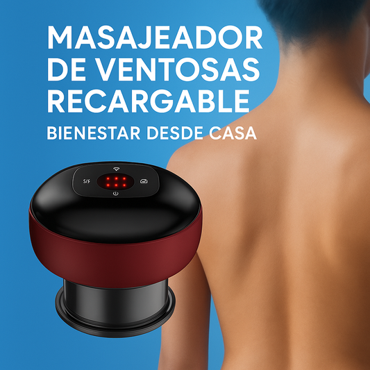 MASAJEADOR DE VENTOSAS RECARGABLE